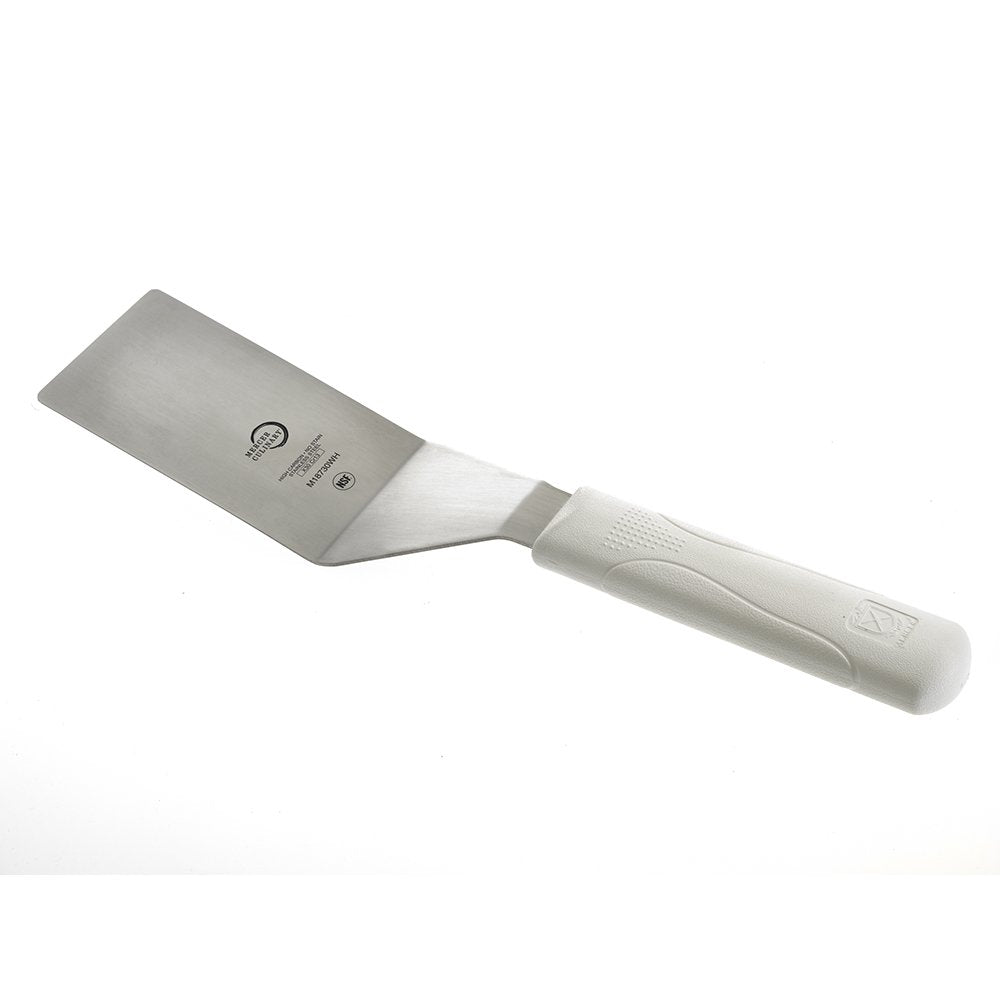 Mercer Culinary Square Edge Turner, 4 X 2.5 Inch, White