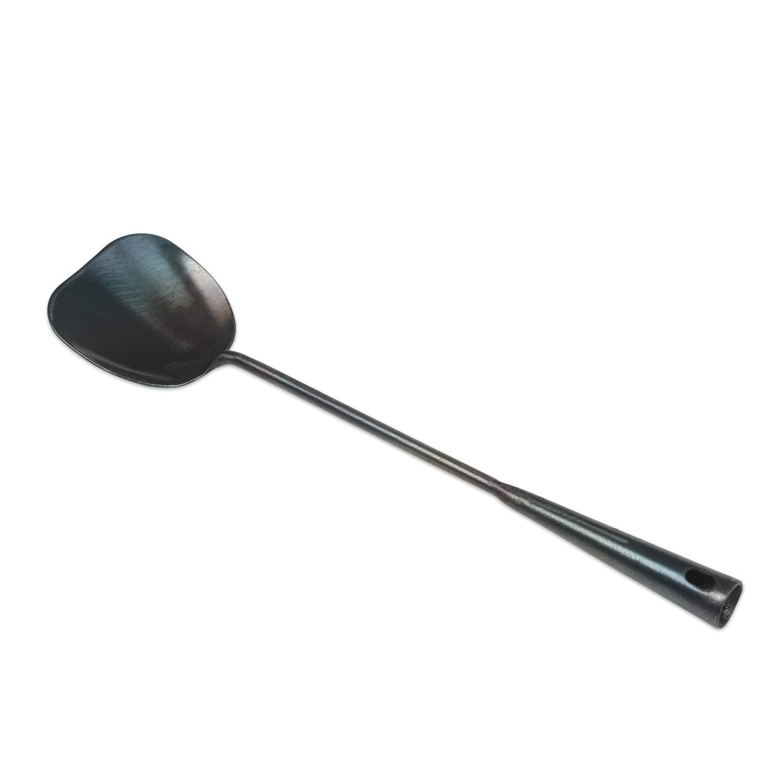 Zhensanhuan Chinese Traditional Handmade Iron Spatula & Ladle Wok Tool Set,Long Wok Utensils (Spatula)