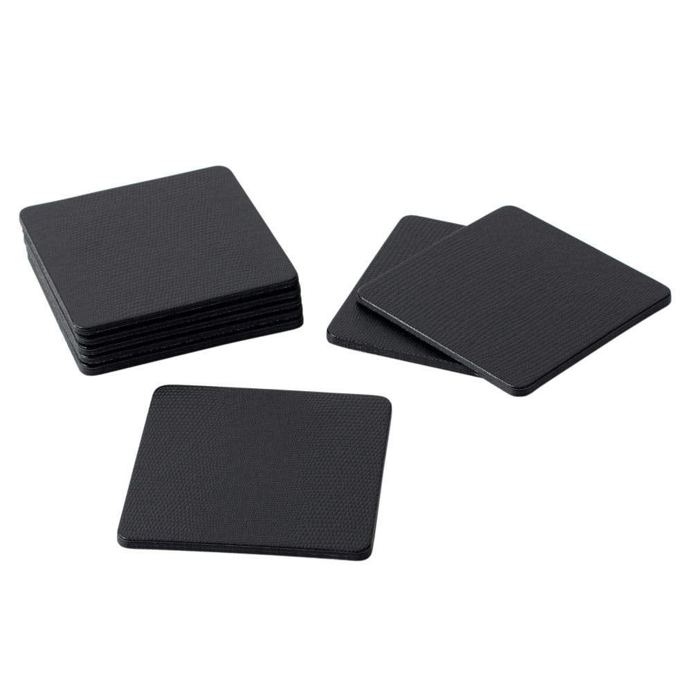 Caspari Lizard Scale Coasters In Black, 8 Count