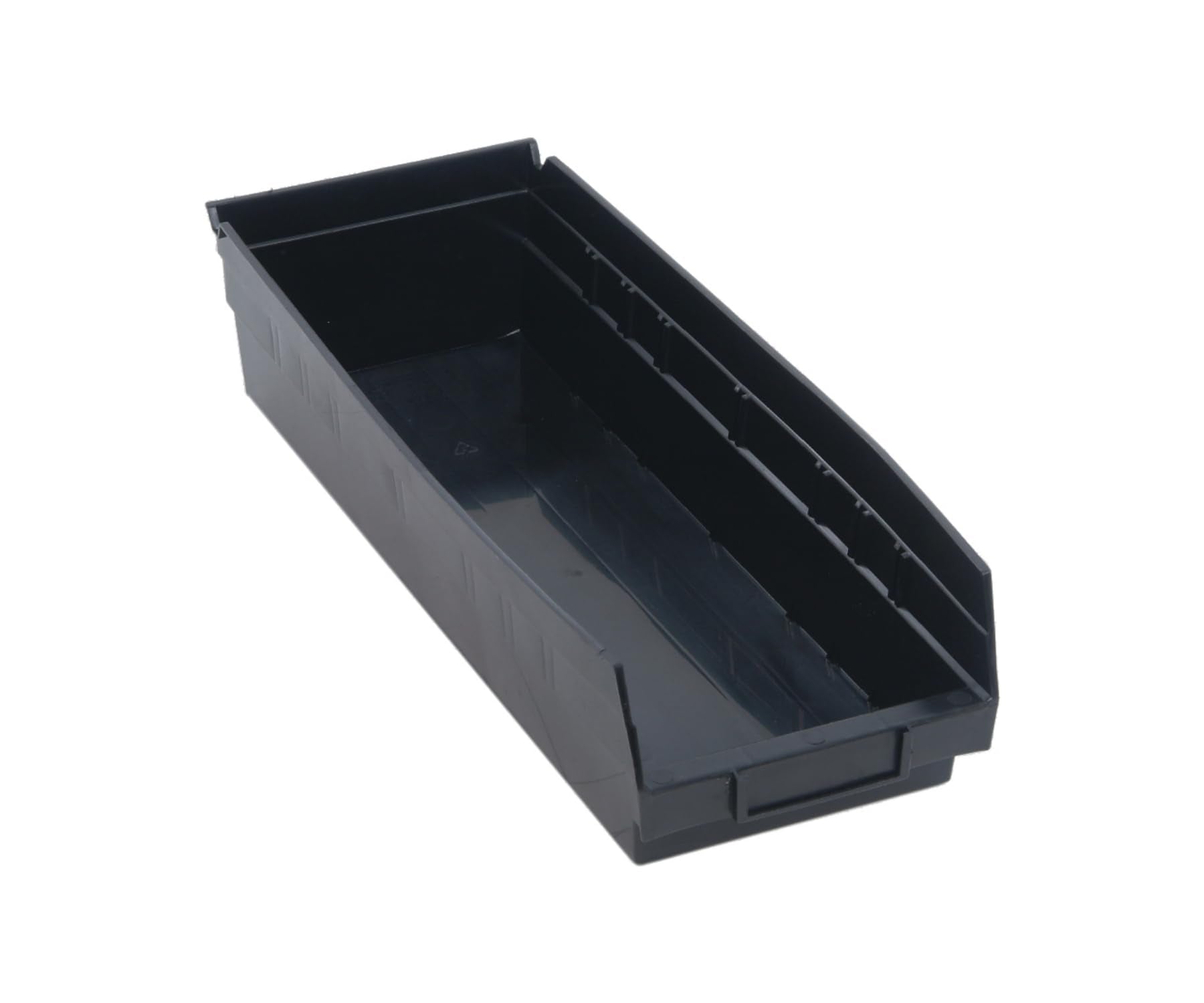 Quantum Storage Systems Quantum Storage Qsb104Bk 20-Pack 4'' Hanging Plastic Shelf Bin Storage Containers, 17-7/8'' X 6-5/8'' X