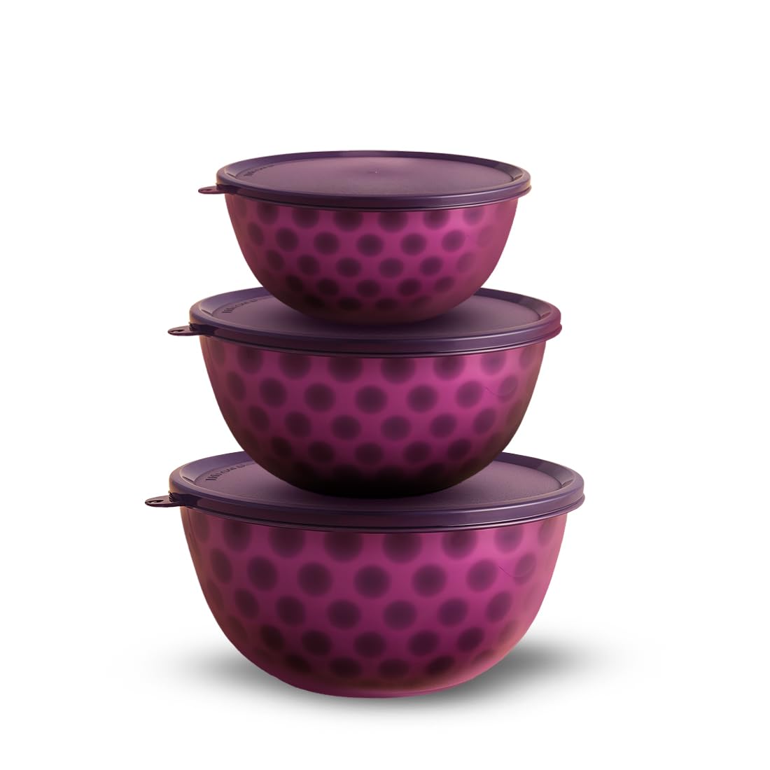 Wonderchef Modena StainlessSteel 3 Pc. Bowl Set With Airtight Lid, 14 Cm (620Ml), 16 Cm (800Ml), 18 Cm (1.3 L), FoodGrade, Non