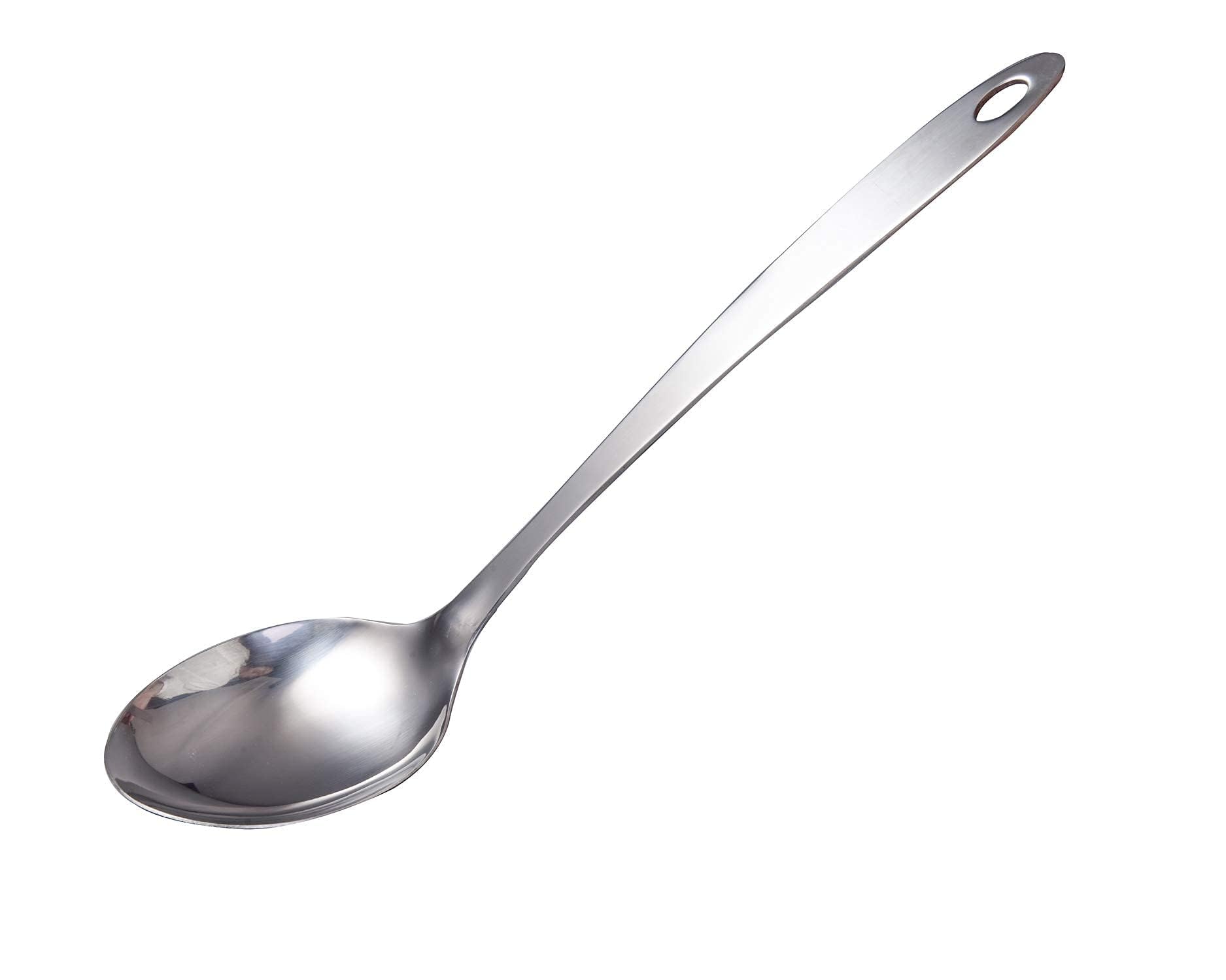 Imeea Large Cooking Spoon Stainless Steel Basting Spoon For Cooking Serving Spoon, 12.8-Inch