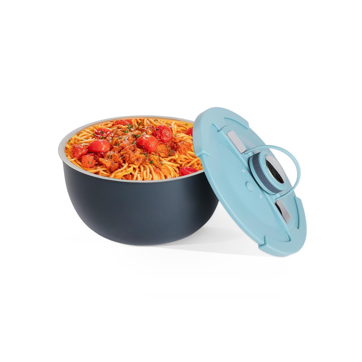 DoubleWalled Stainless Steel Insulated Serving Bowl with Leak  Proof Lid  Insulated Casserole Dish  Keeps Food Warm and Cold