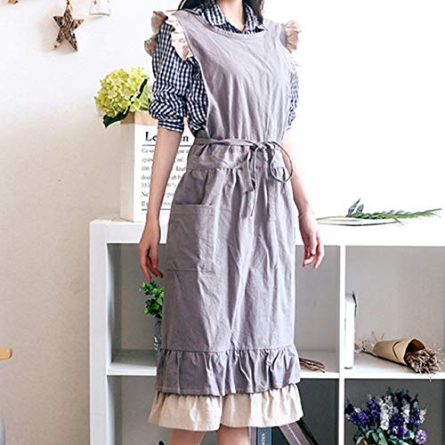 3Nh Pack Of 1 Multiutility Apron (Color: Gray, Size: Size, Material: Cotton)