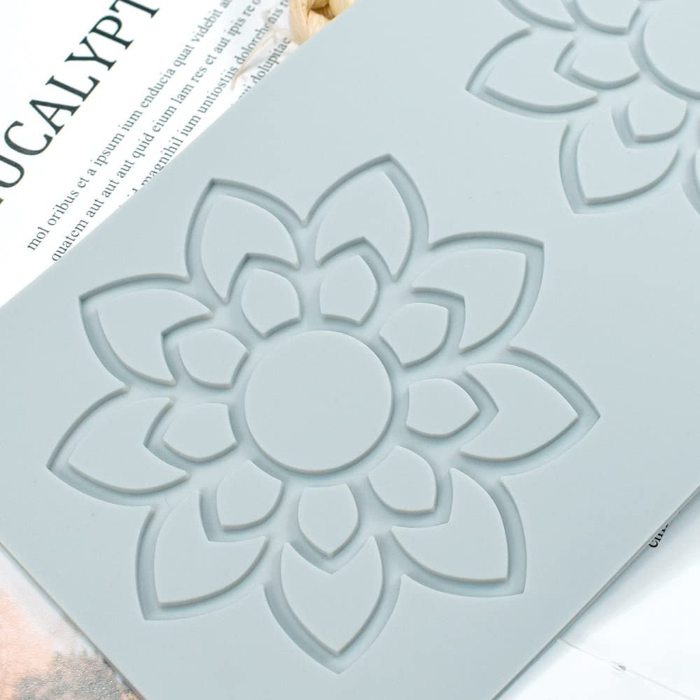 3D Hollow Leaf Fondant Lace Mold, Multi Leaves Flower Shapes Silicone Lace Mould For Cake Decorating Molds Fondant Impression Ma