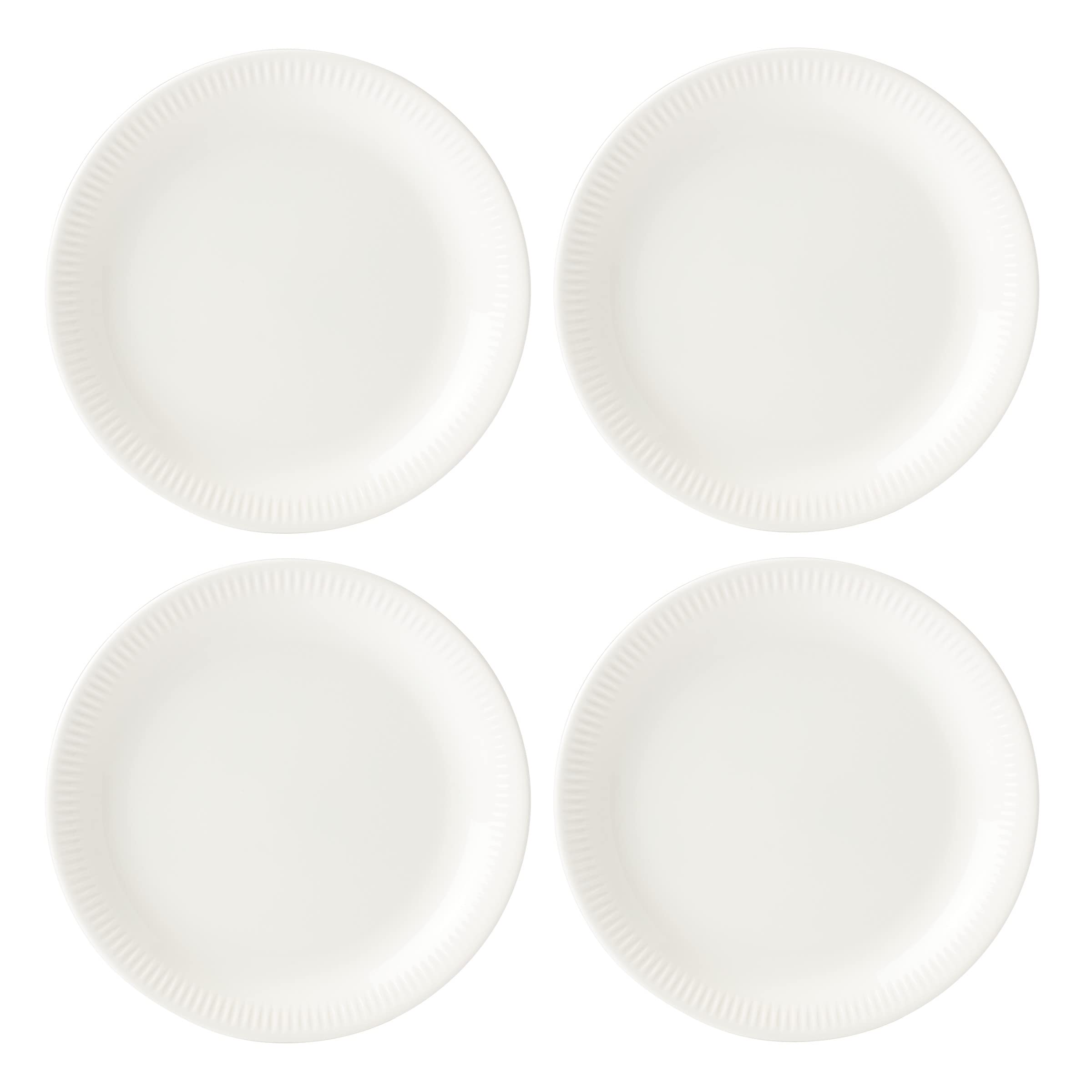 Lenox White Profile Porcelain 4-Piece Dinner Plate Set, 6.75 LB