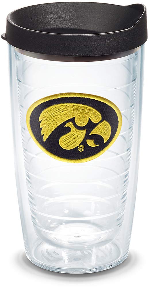Tervis Made In Usa Double Walled University Of Iowa Ui Hawkeyes Insulated Tumbler Cup Keeps Drinks Cold & Hot, 16Oz, Primary Log