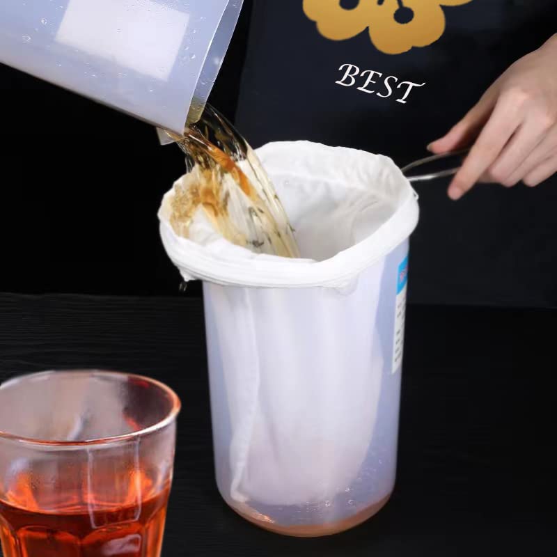 2 Pc Reusable Nut Milk Bags Cheese Cloths For Straining, Ultra Extra Fine Mesh Jelly Juice Honey Food Sieve Strainer For Juicing