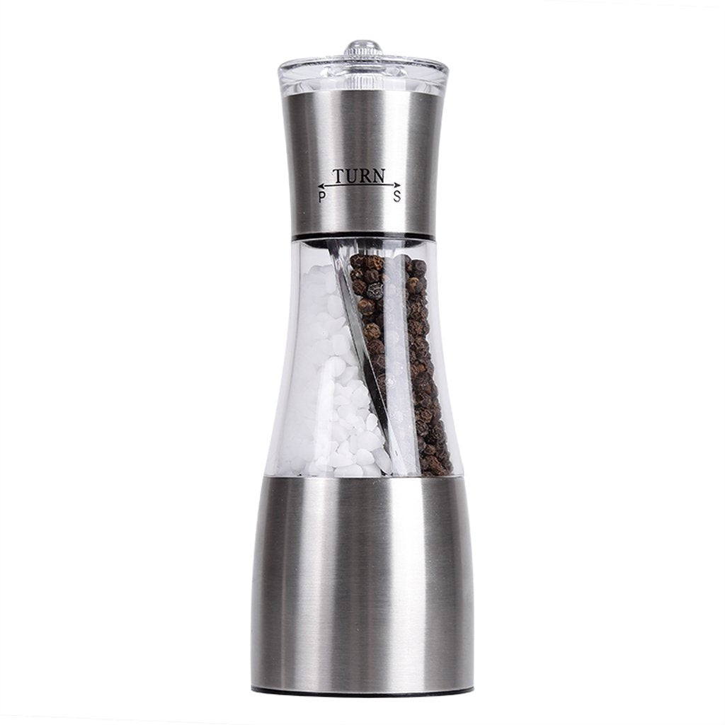 CALANDIS?2 in 1 Manual Spice Sauce Bottle Salt Pepper Stainless Steel Mill Grinder | Salt & Pepper | Kitchen Tools & Gadgets | K
