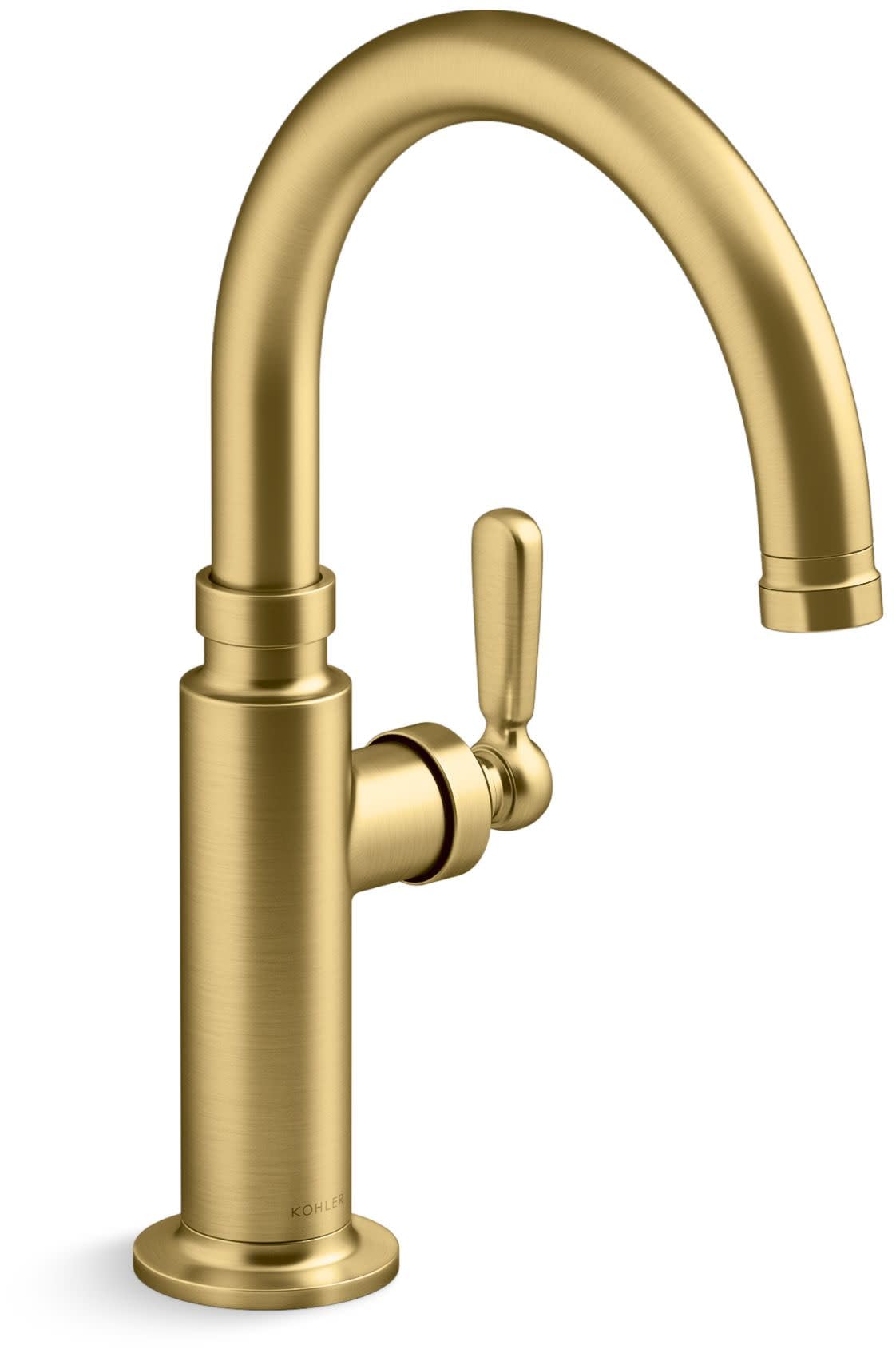 Kohler K28357-2MB Edalyn by Studio McGee 1.5 GPM Single Hole Bar Faucet Vibrant Brushed Moderne Brass