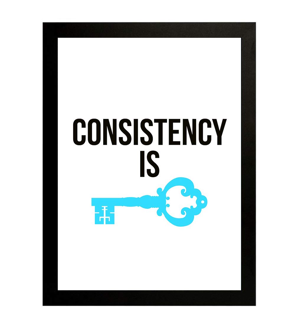 Interio Crafts Inspirational Framed Poster | Motivational Framed Poster For Office (Frame Size :13.5''X10'' Inches, Poster Size: