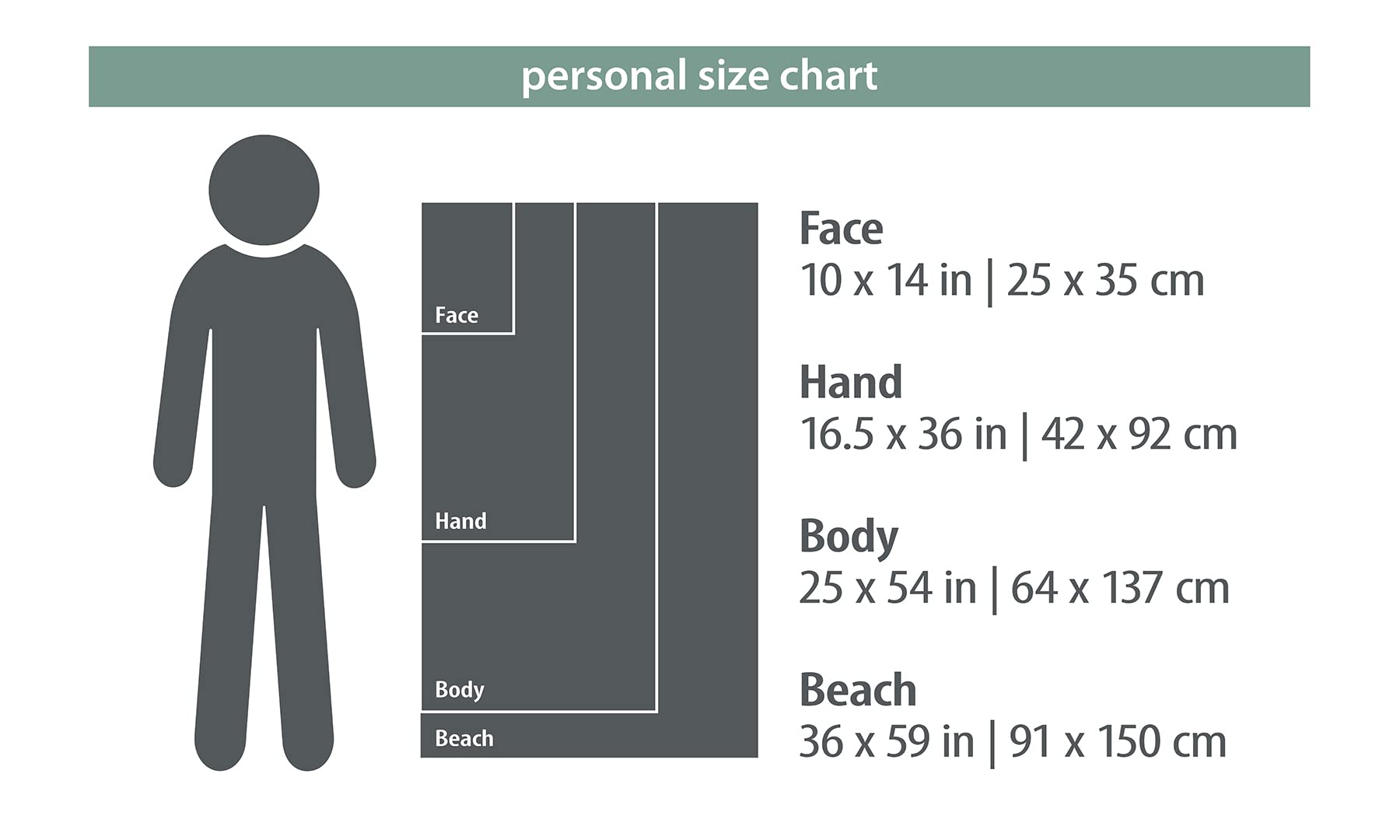 Packtowl Personal Quick Dry Microfiber Towel For Camping And Travel, Pine Green, Beach - 36 X 59 Inch