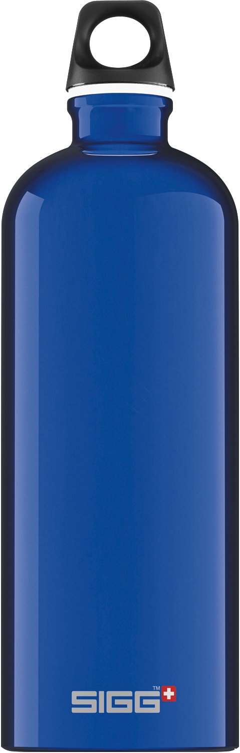 Sigg - Aluminum Water Bottle - Traveller Blue - With Screw Cap - Leakproof, Lightweight, Bpa Free - 34Oz