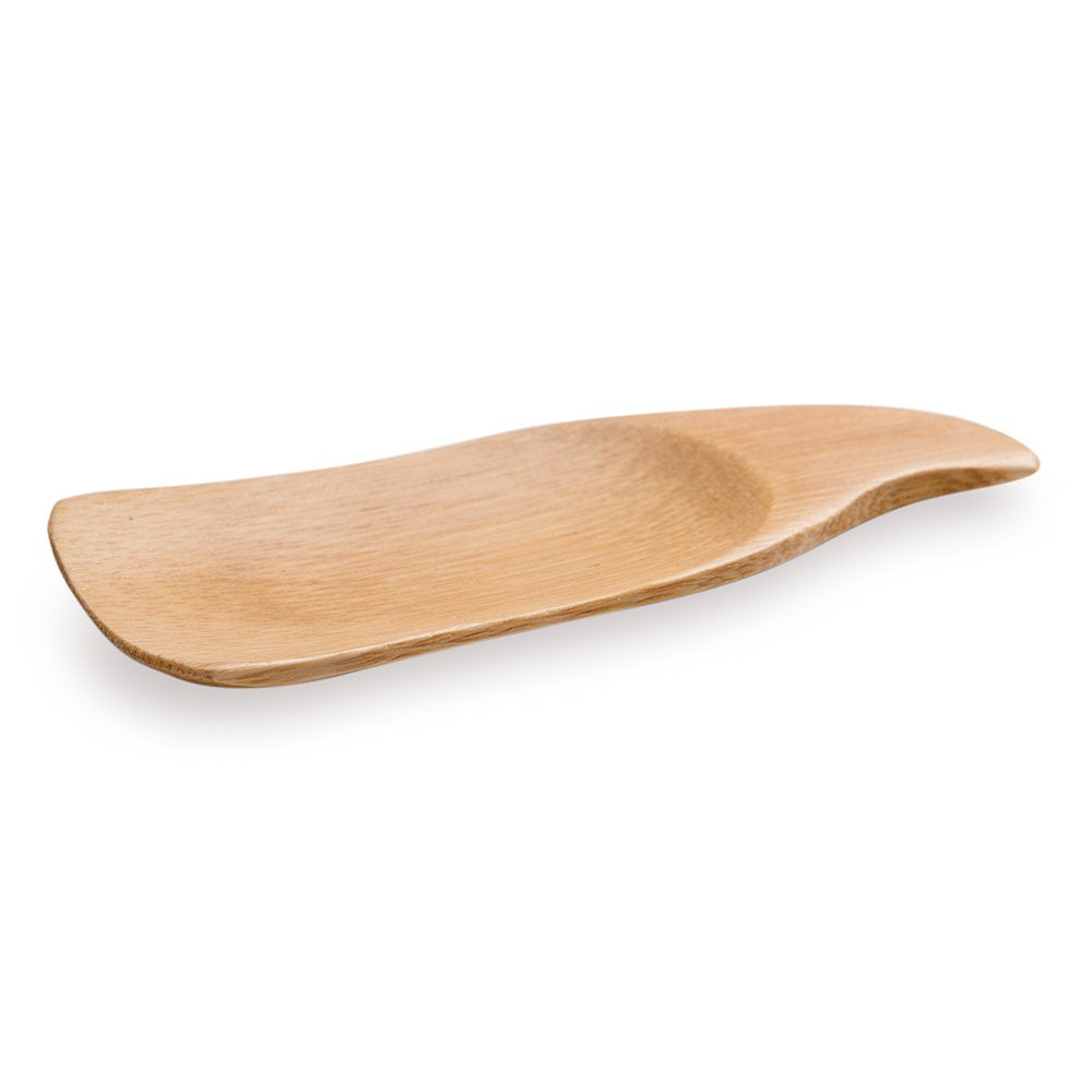 Restaurantware 4 Inch X 1.5 Inch Bamboo Tasting Spoons 100 Carved Wooden Taster Spoon - Mini Two In One Natural Bamboo Bamboo Sc