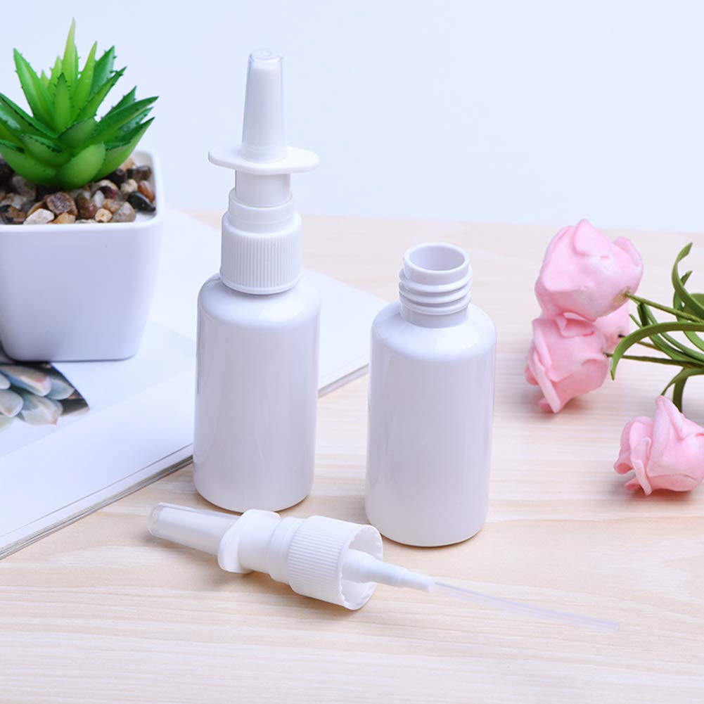 12 Pieces 30 Ml Empty Plastic Nasal Spray Bottles Refillable Plastic Nasal Spray Bottles Pump Sprayer Mist Nose Spray Refillable