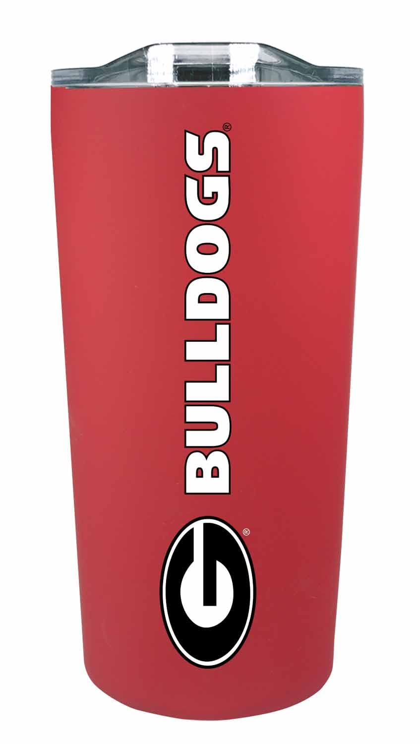 Campus Colors NCAA Stainless Steel Tumbler perfect for Gameday - 18 oz - Double Walled - Keeps Drinks Perfectly Insulated (Georg