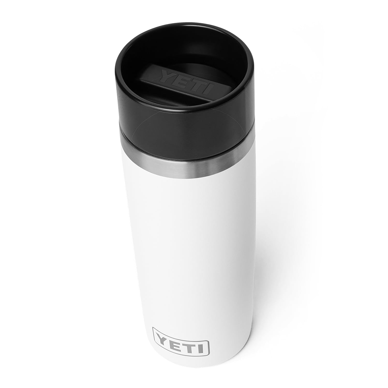 YETI Rambler 16 oz Travel Bottle, Stainless Steel, Vacuum Insulated with Leakproof Commuter Cap, White