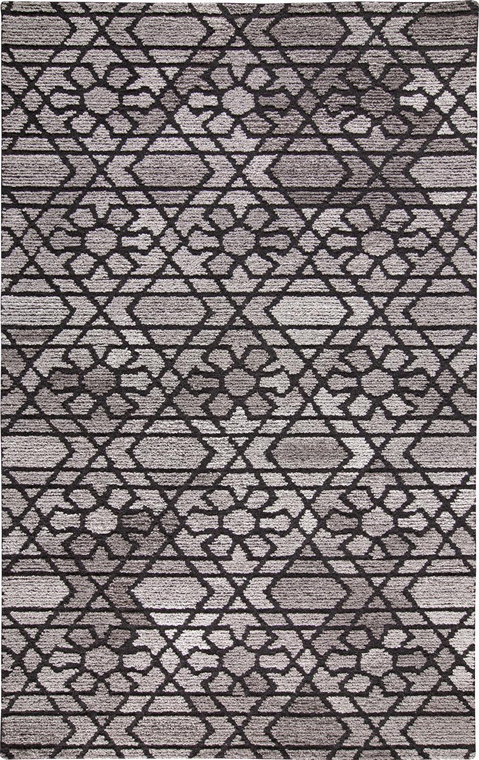 10 X 14 Taupe Black And gray Wool Paisley Tufted Handmade Area Rug