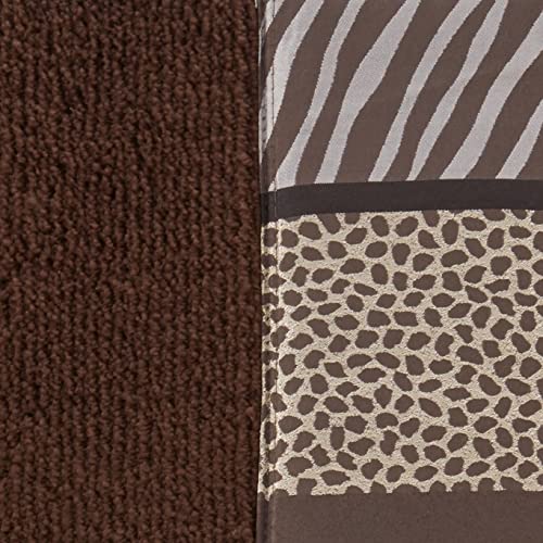 Zahari Home Safari Stripes Animal Bathroom Rug Classic Luxury Leopard Cheetah Zebra Bath Rug Contemporary Decor Beautiful Shower