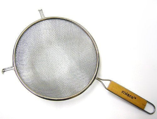 Winco Ms3A-8D Strainer With Double Fine Mesh, 8-Inch Diameter, Set Of 3