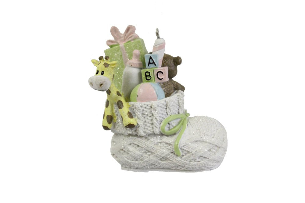 Filled Baby Bootie Ornament
