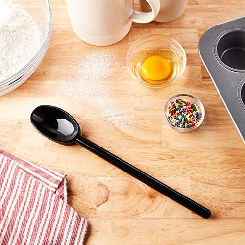 Mercer Culinary Hell'S Tools Hi-Heat Mixing Spoon, 12 Inch, Black