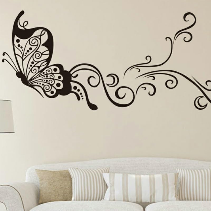 GADGETS WRAP Wall Decal Vinyl Sticker Butterfly Pattern for Office Home Wall Decoration