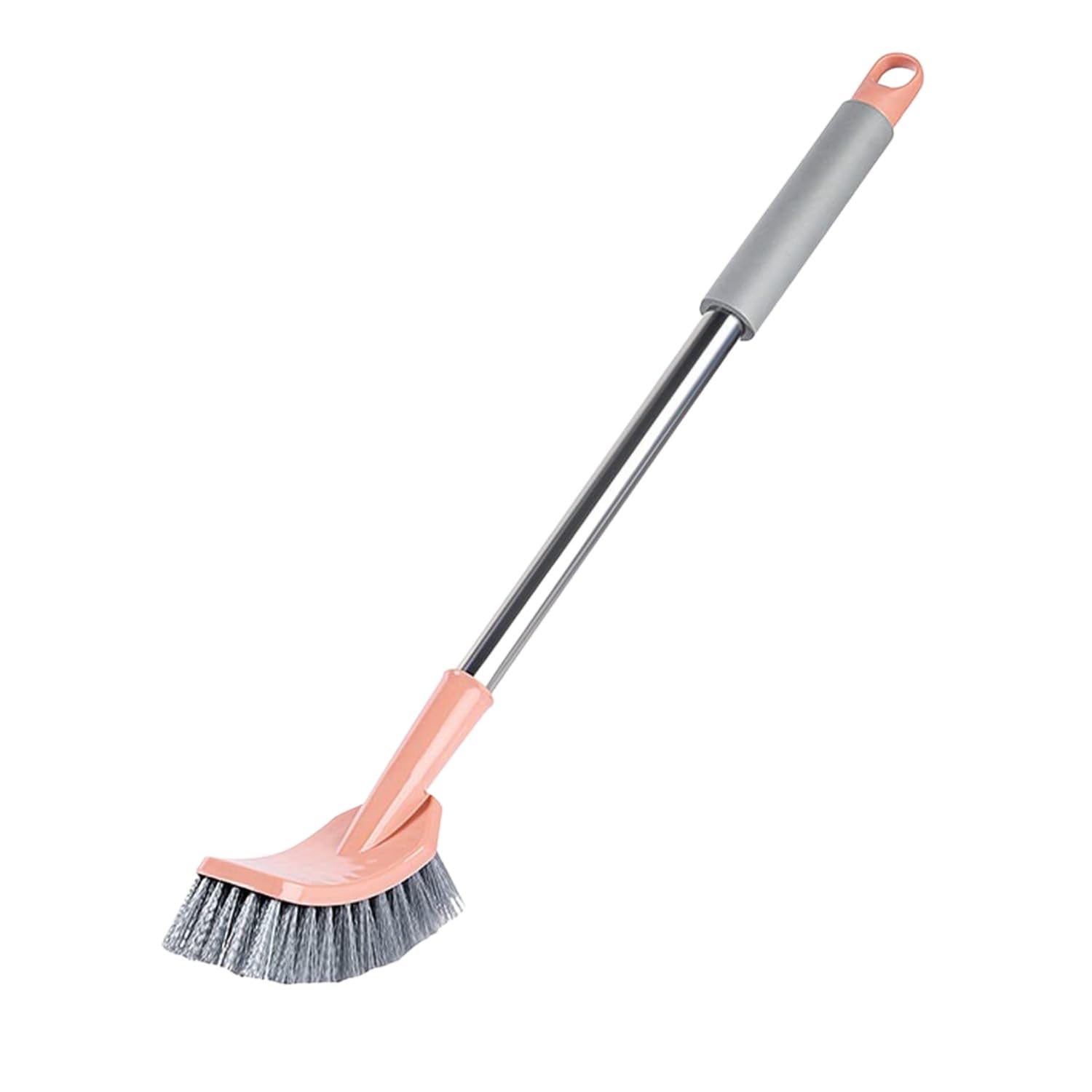 Wolpin Multipurpose Angular Toilet Cleaner Brush (52 X 14 Cm) | Bathroom Floor, Sink & Tile Cleaning Brush | Plastic Scrub Brush