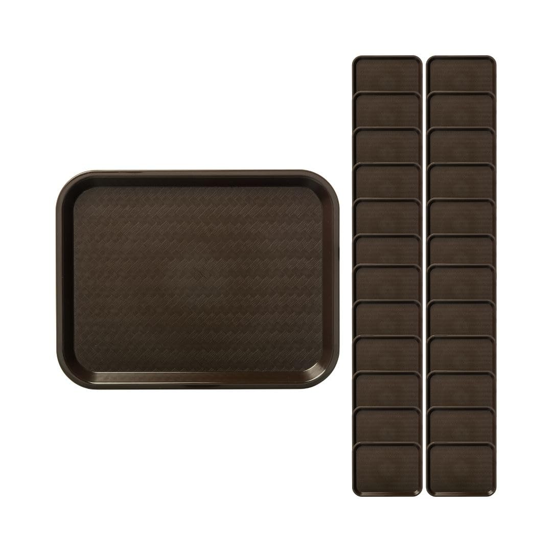 Carlisle Foodservice Products Ct101469 Cafe Standard Plastic Cafeteria/Fast Food Tray, Nsf Certified, Bpa Free, 14'' Length X 10