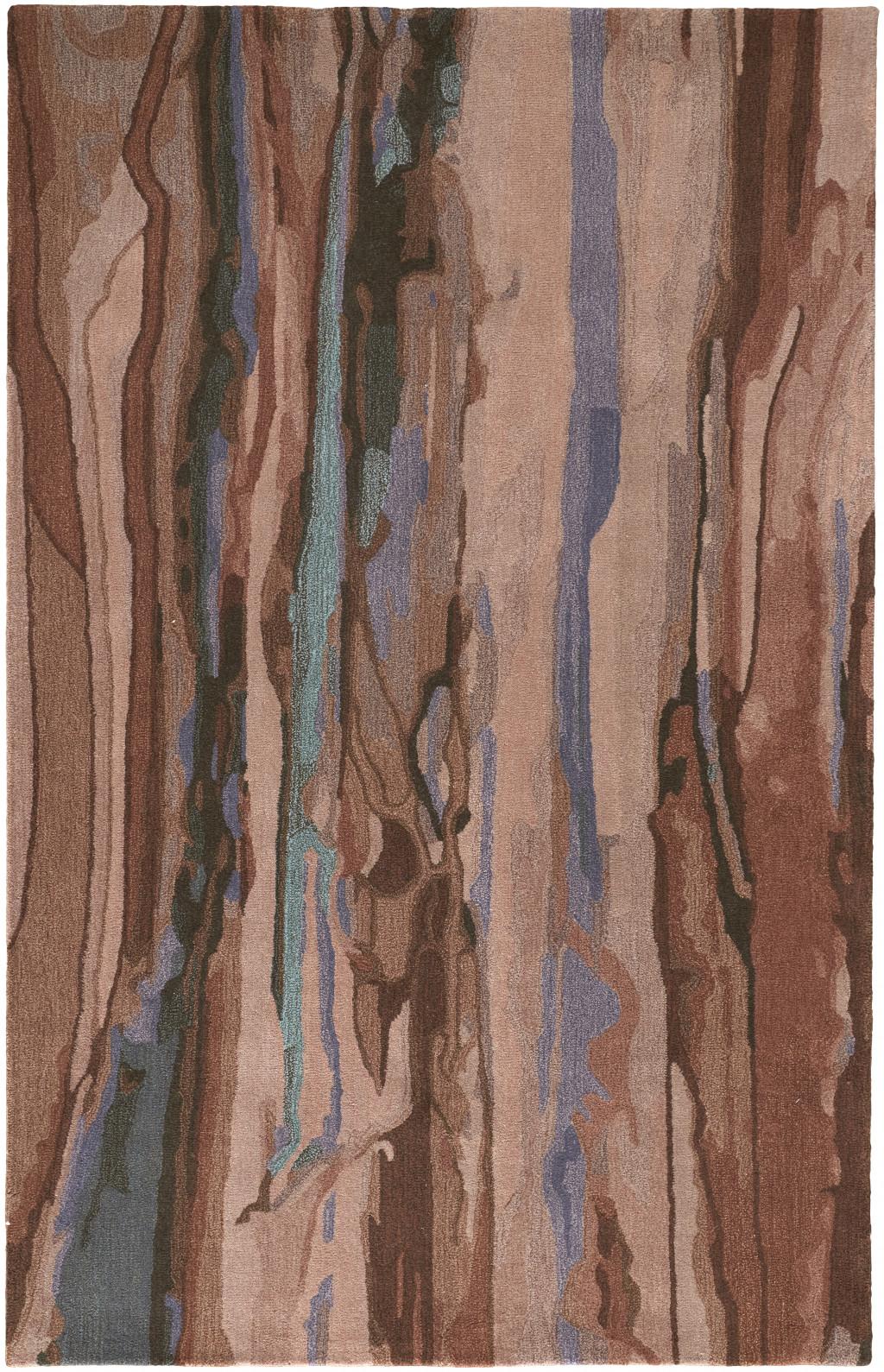 9 X 12 Blue And Red Wool Abstract Tufted Handmade Area Rug