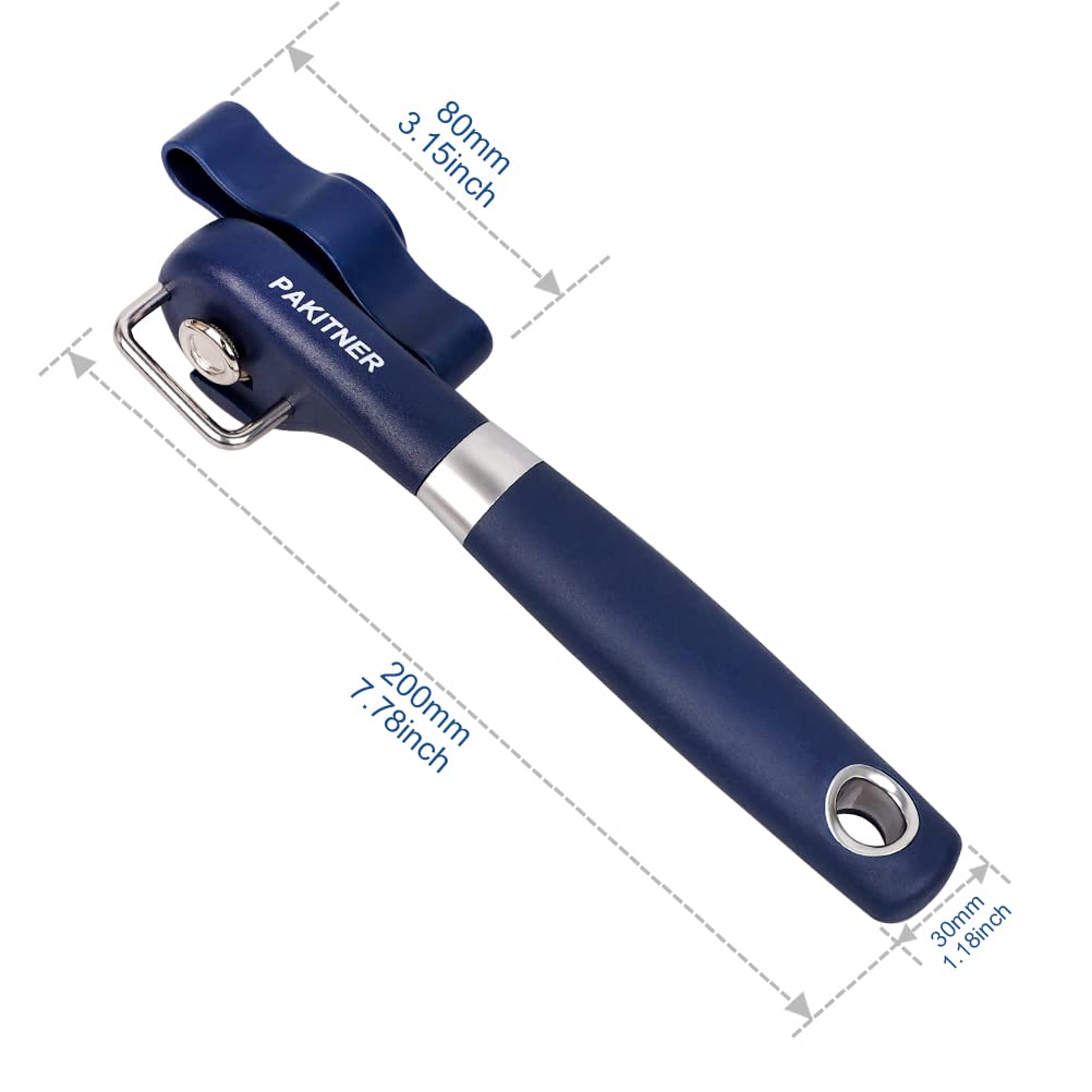 Pakitner-Cut Safe Can Opener, Manual Can Opener Smooth Edge-Handheld Side Cut Can Opener, Ergonomic Smooth Edge, Food Grade Stai