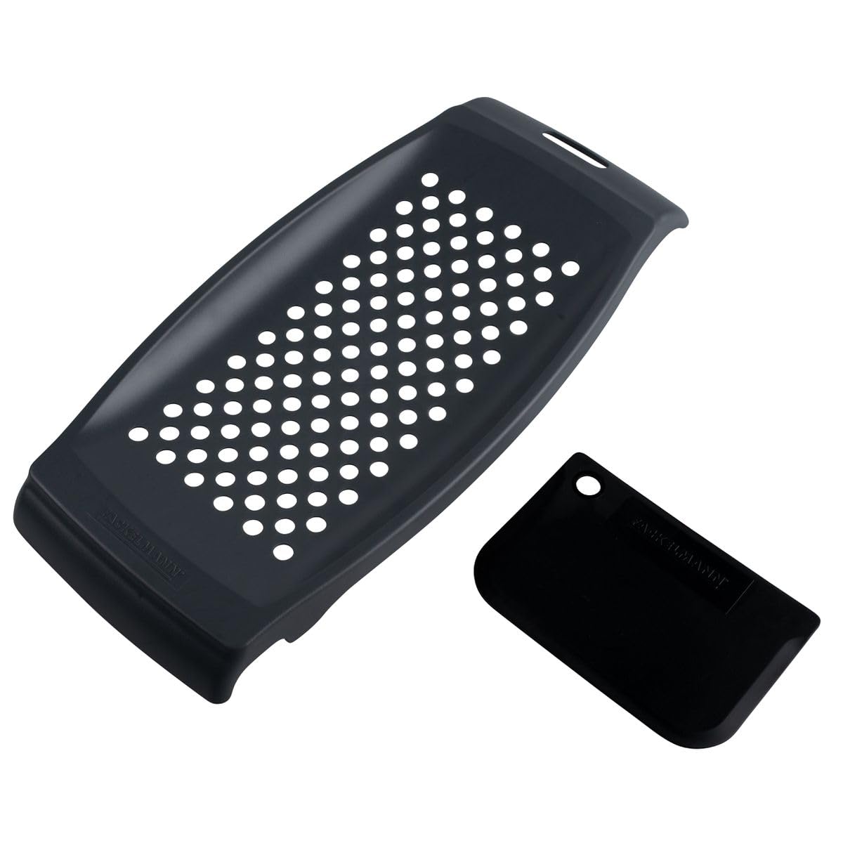 Fackelmann 12.4 X 5.9 X 1'' Plastic Spatzle Grater With Scraper, White/Black