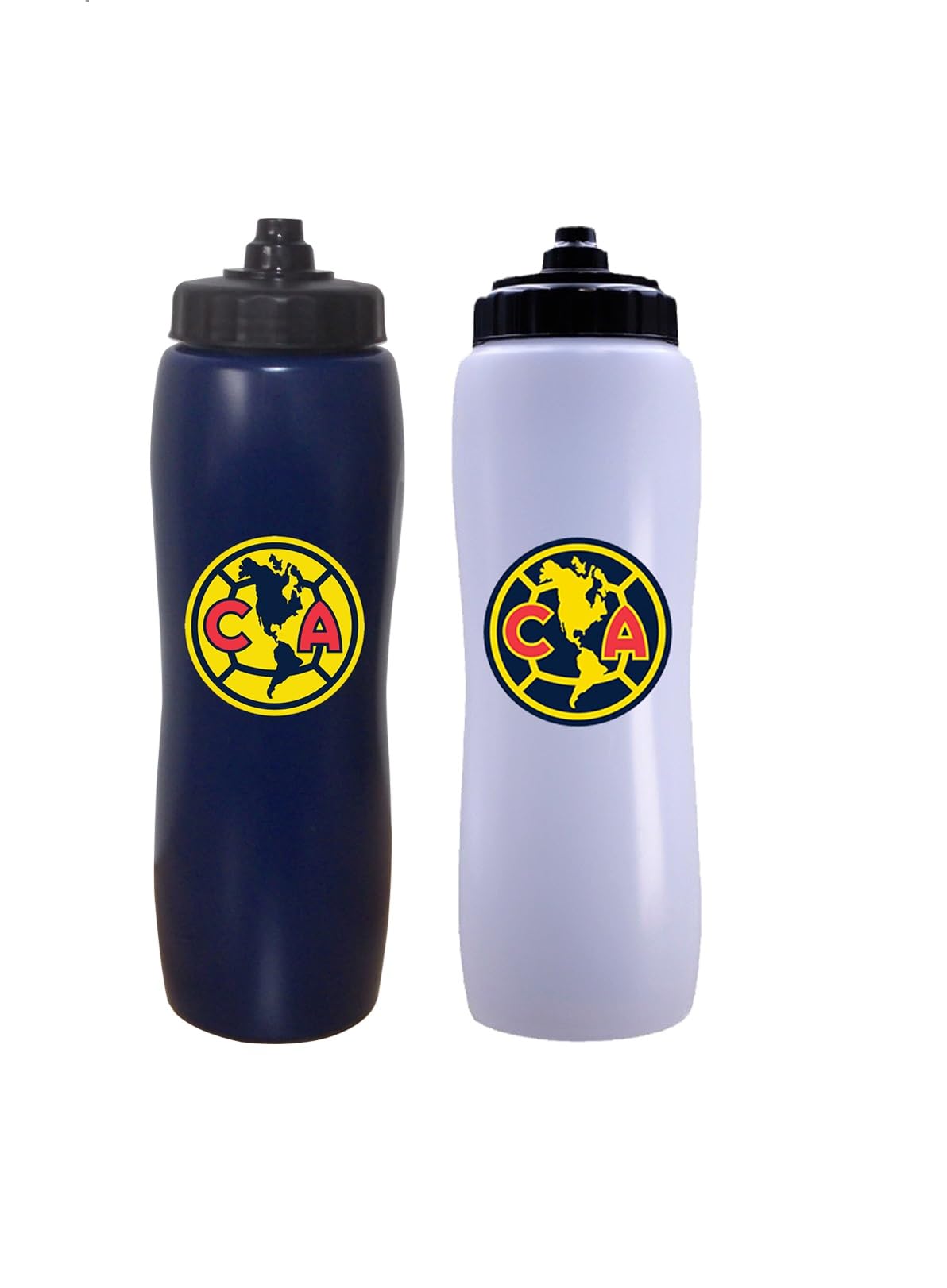 Simran International Inc. Club America 2Pack Squeeze Water Bottles, 33 oz