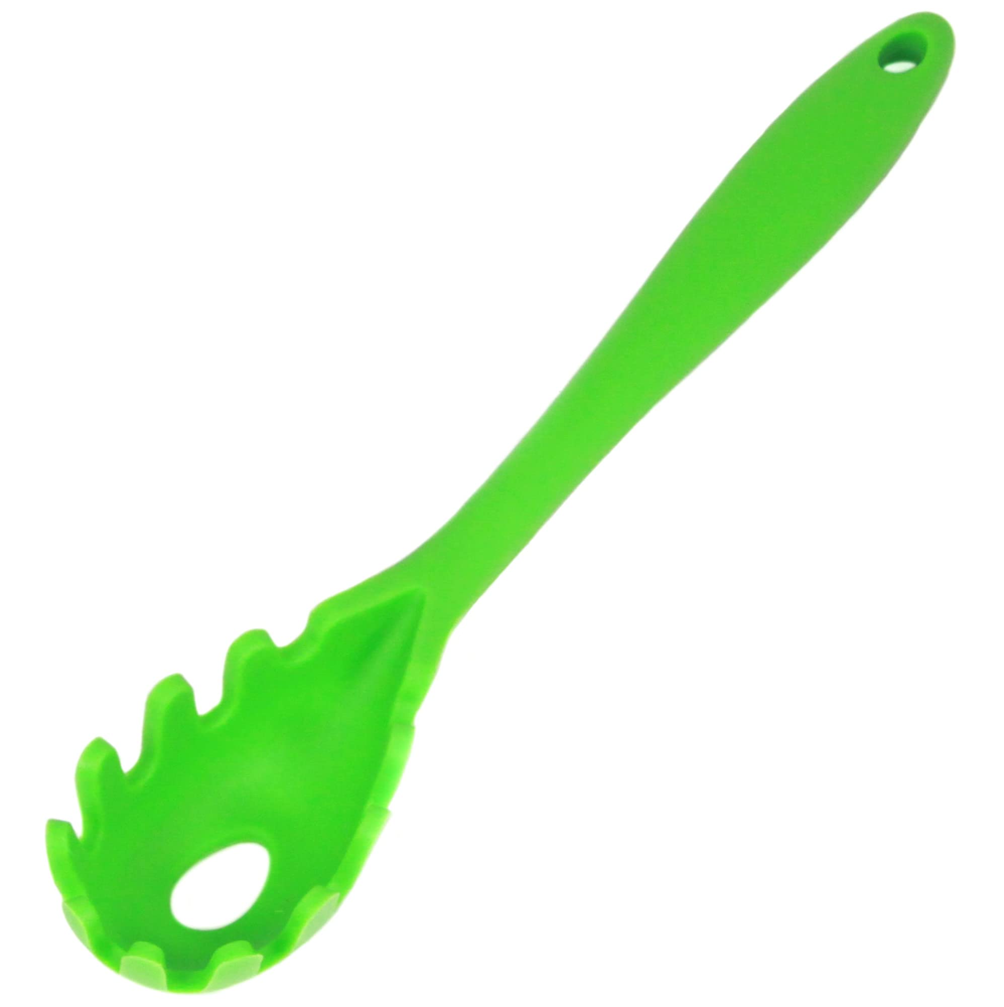 Chef Craft Premium Silicone Spaghetti/Pasta Fork, 11.5 Inch, Green