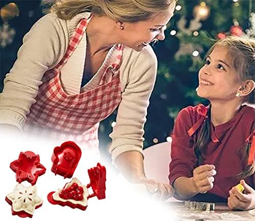 6Pcs Hand Pie Molds For Baking Mini Pie Maker For Christmas Party Baking Supplies Party Dough Presser Pocket Pie Molds