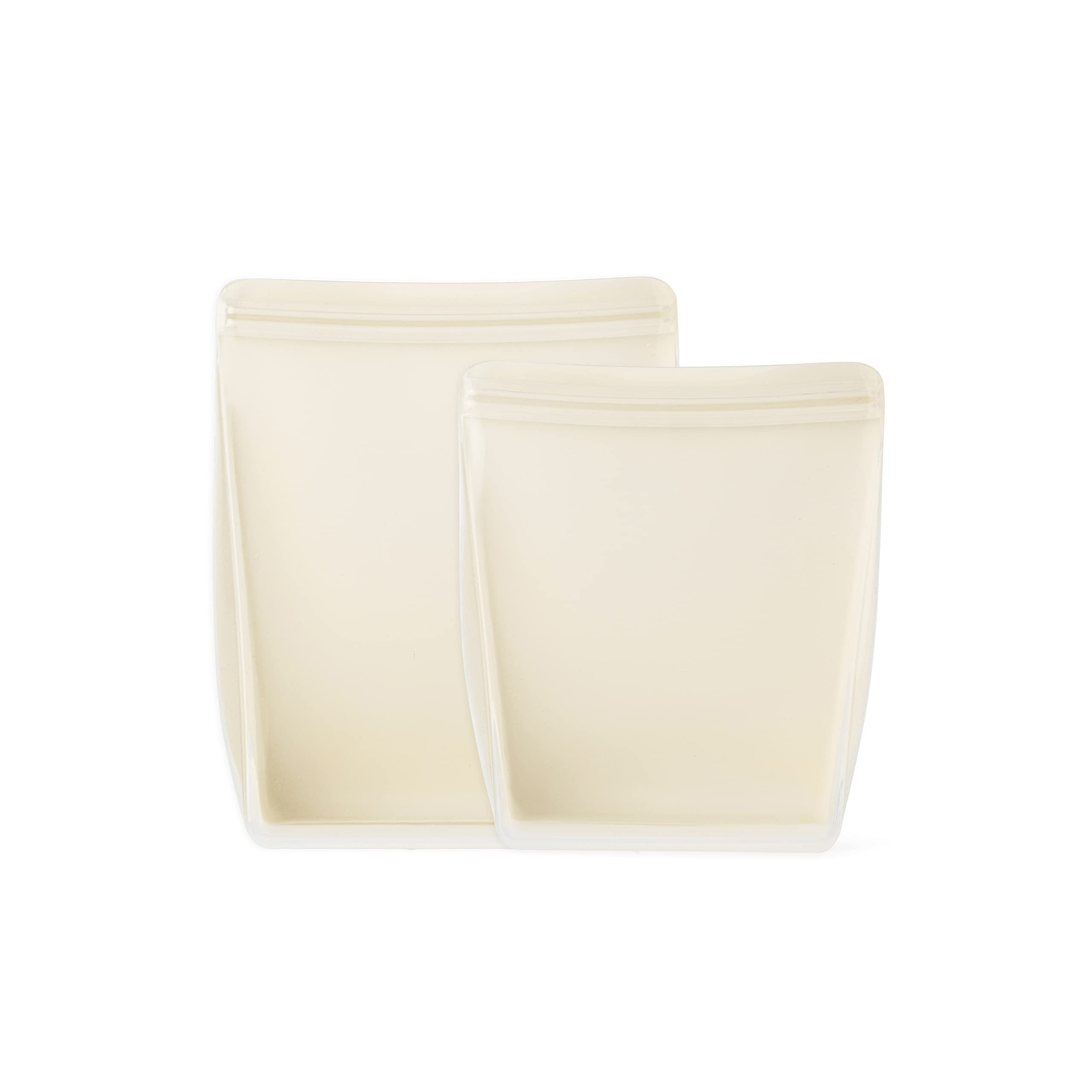 W&P Reusable Stand-Up Bags Bundle (2 Sizes) - Cream