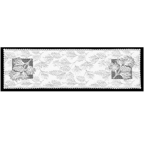 Heritage Lace Woodland Table Runner, 14 In X 60 In, Ecru