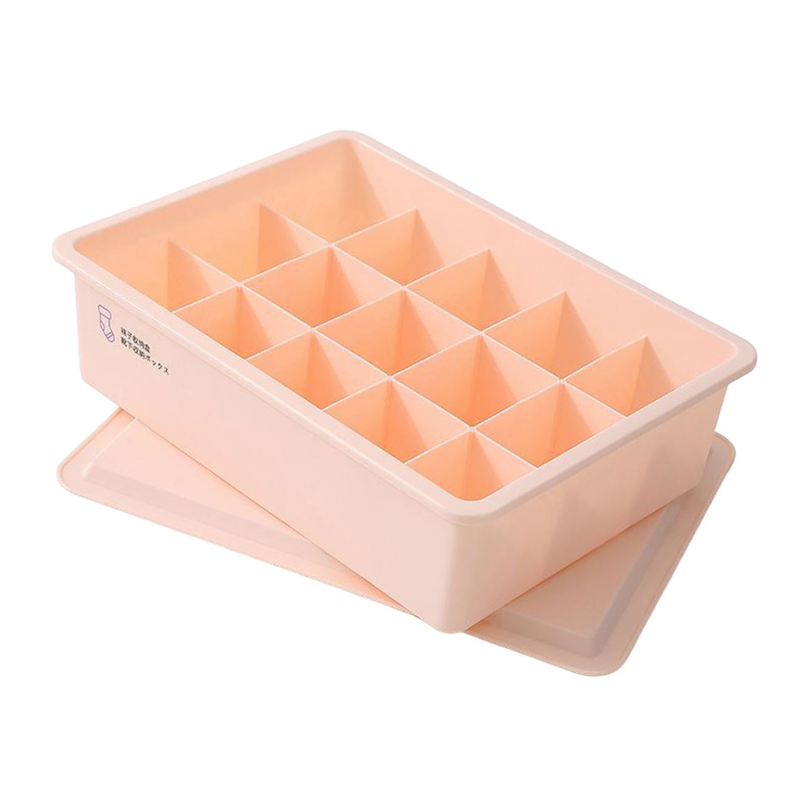 Trendynest Sock Underwear Storage Case Socks Underwear Drawer Organizer For Panties Bra Pink 15 Grids | Closet Organizers | Home