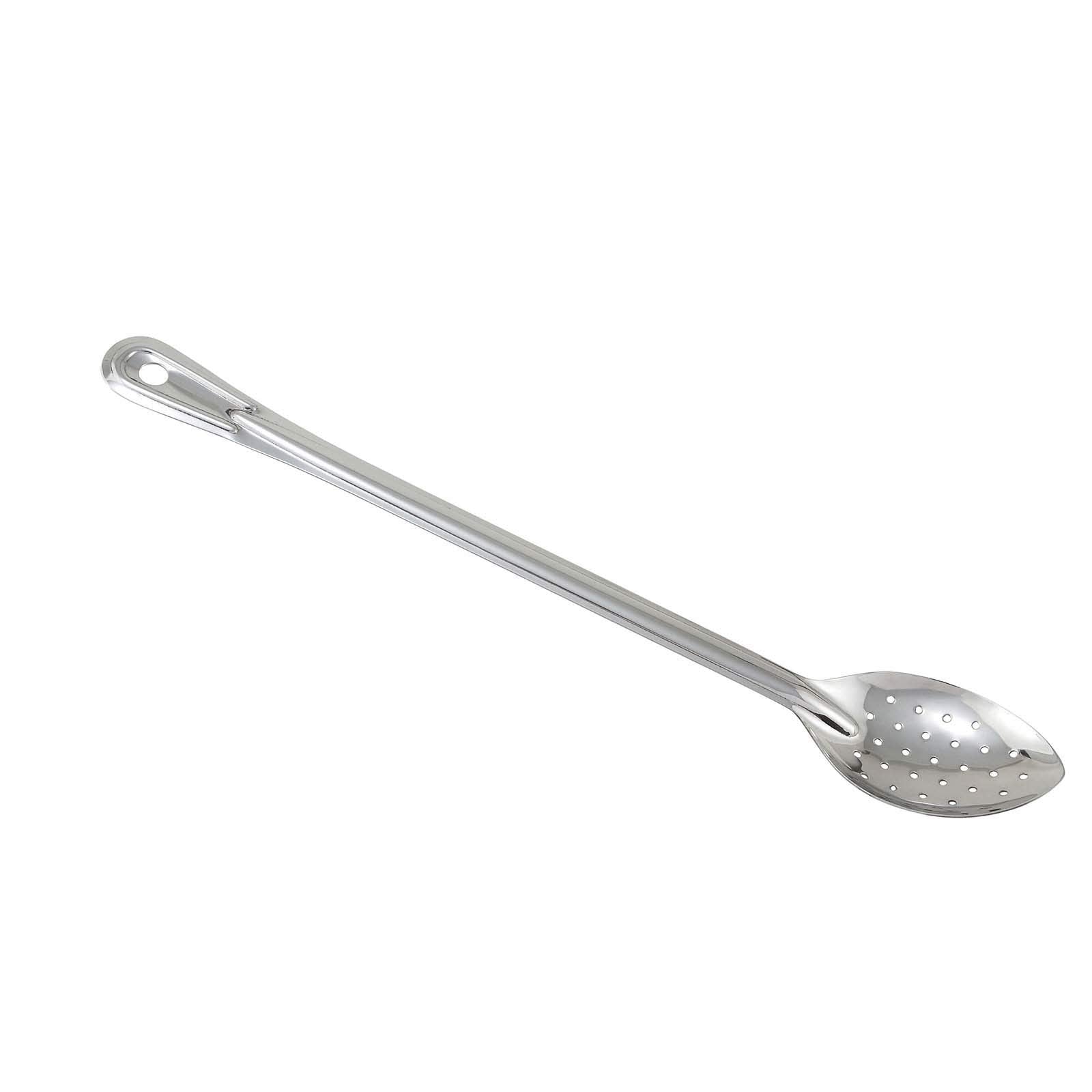 Winco Perforated Stainless Steel Basting Spoon, 18-Inch