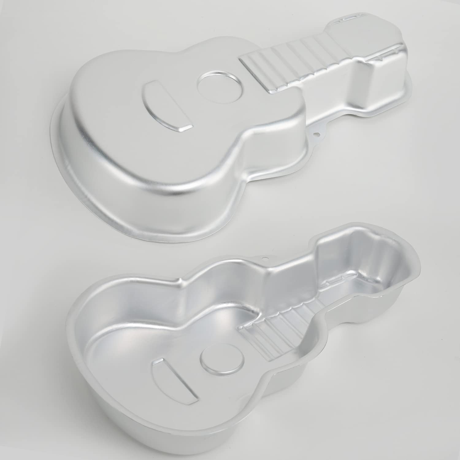 Sadyfon Guitar Shaped Cake Pan 3D Aluminum Nonstick Cake Decorating Mould Birthday Wedding Anniversary Party Cake Baking Pans Ti