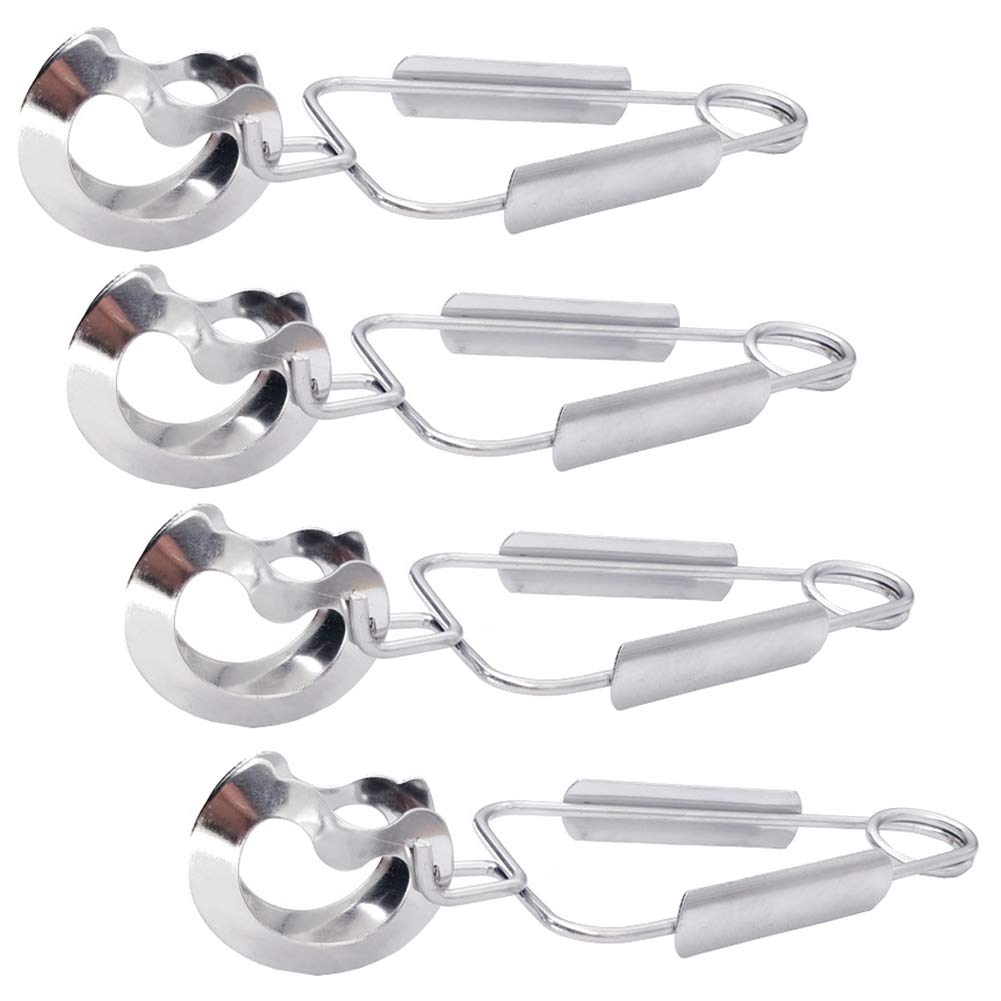 4 Pieces Snail Tong Snail Plier Stainless Steel Snail Tongs Snail Clamp Kitchen Food Tong Kitchen Utensil For Home Restaurant, S