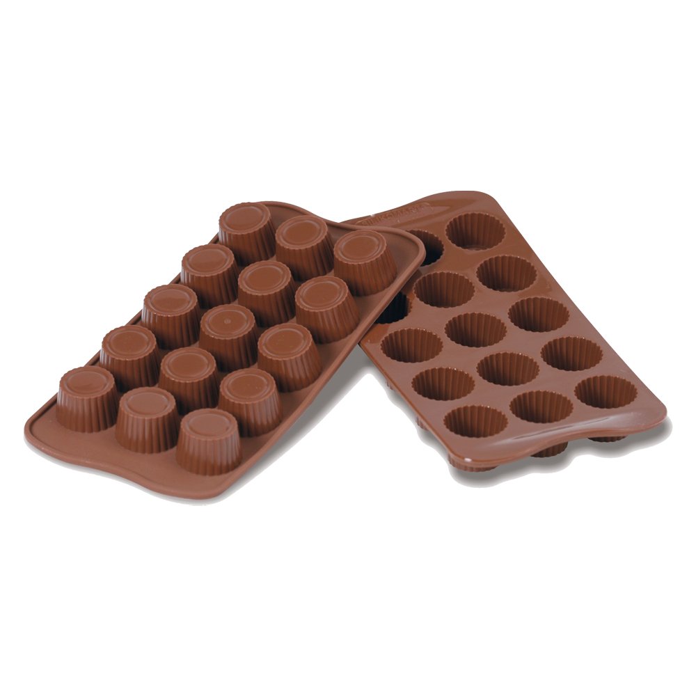 Silikomart Scg07 Silicone Chocolate Mould Praline, Konfekt, Brown