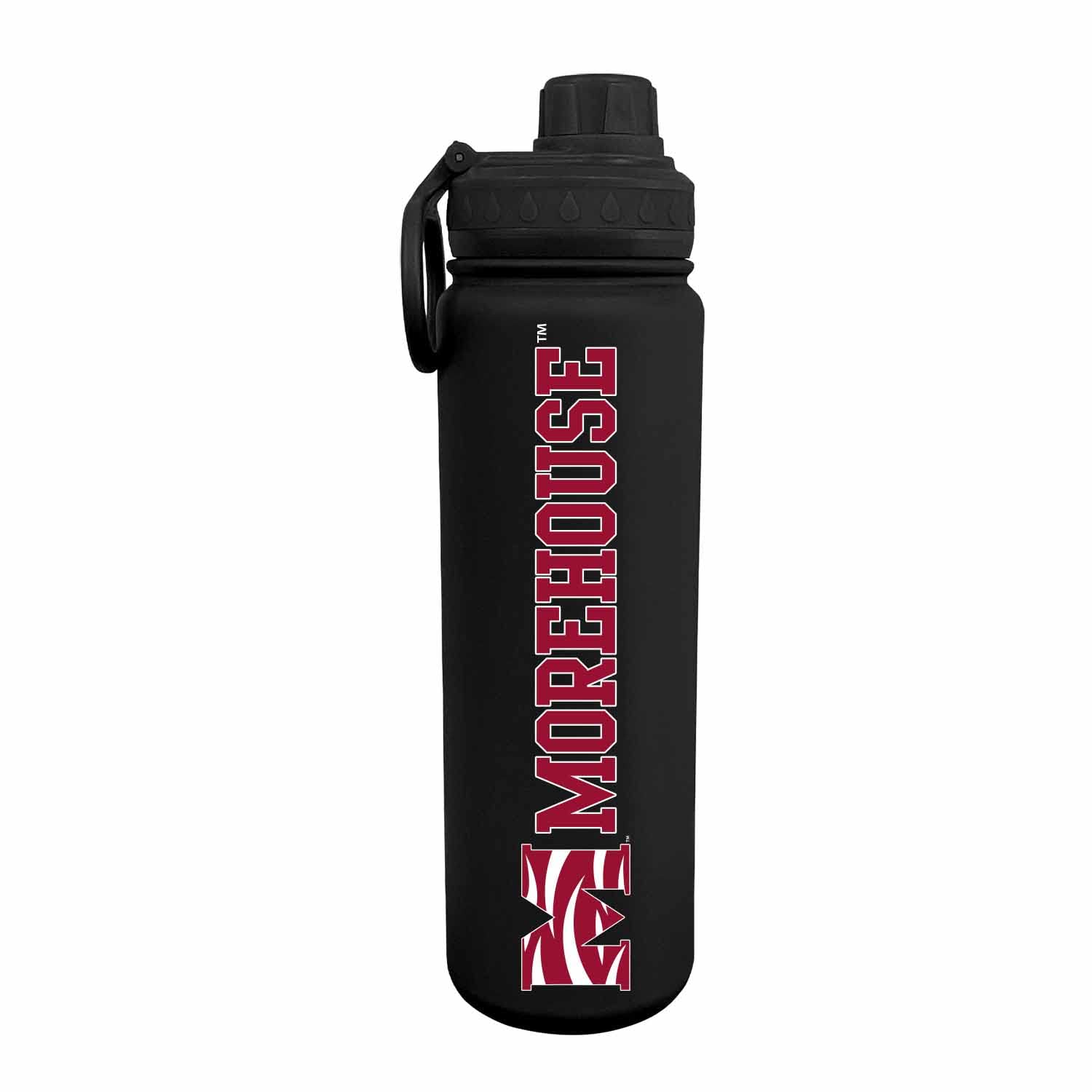 Campus Colors NCAA Stainless Steel Water Bottle - Twist on cap - 24 oz - Carry Clip - Keeps Your Drinks Hot or Cold for Hours (M