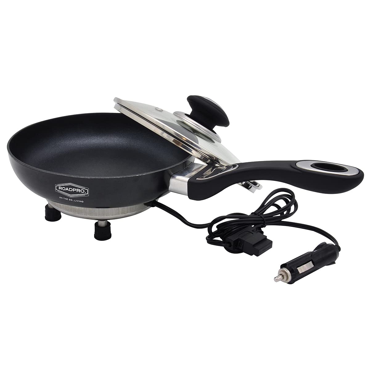 Roadpro Rpsl-335 12V Portable Frying Pan Frying Pan Black Small