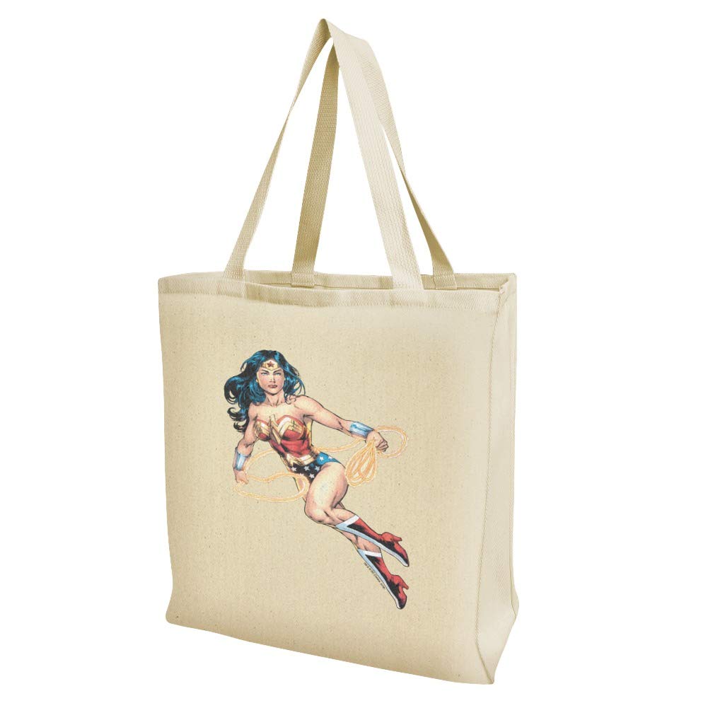 Graphics & More Wonder Woman Character Grocery Travel Reusable Tote Bag