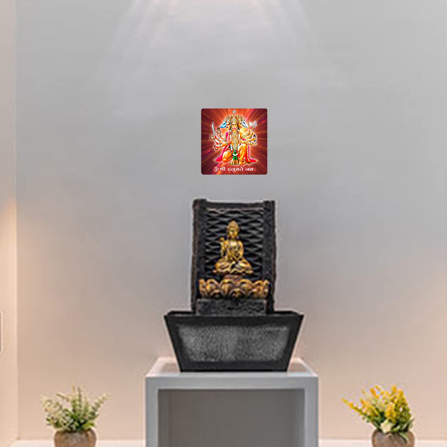 Ladecor Panchmukhi Hanuman Wall Frame For South, South West Main Door Vastu Dosh Rectification Remedy Of Home, Office And Factor
