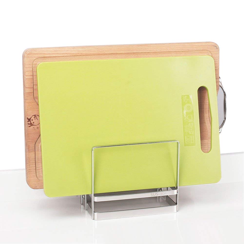 Kaileyouxiangongsi Kitchen Organizer With Utensil Holder,Pot Rack And Cutting Board Holder,Stainless Steel