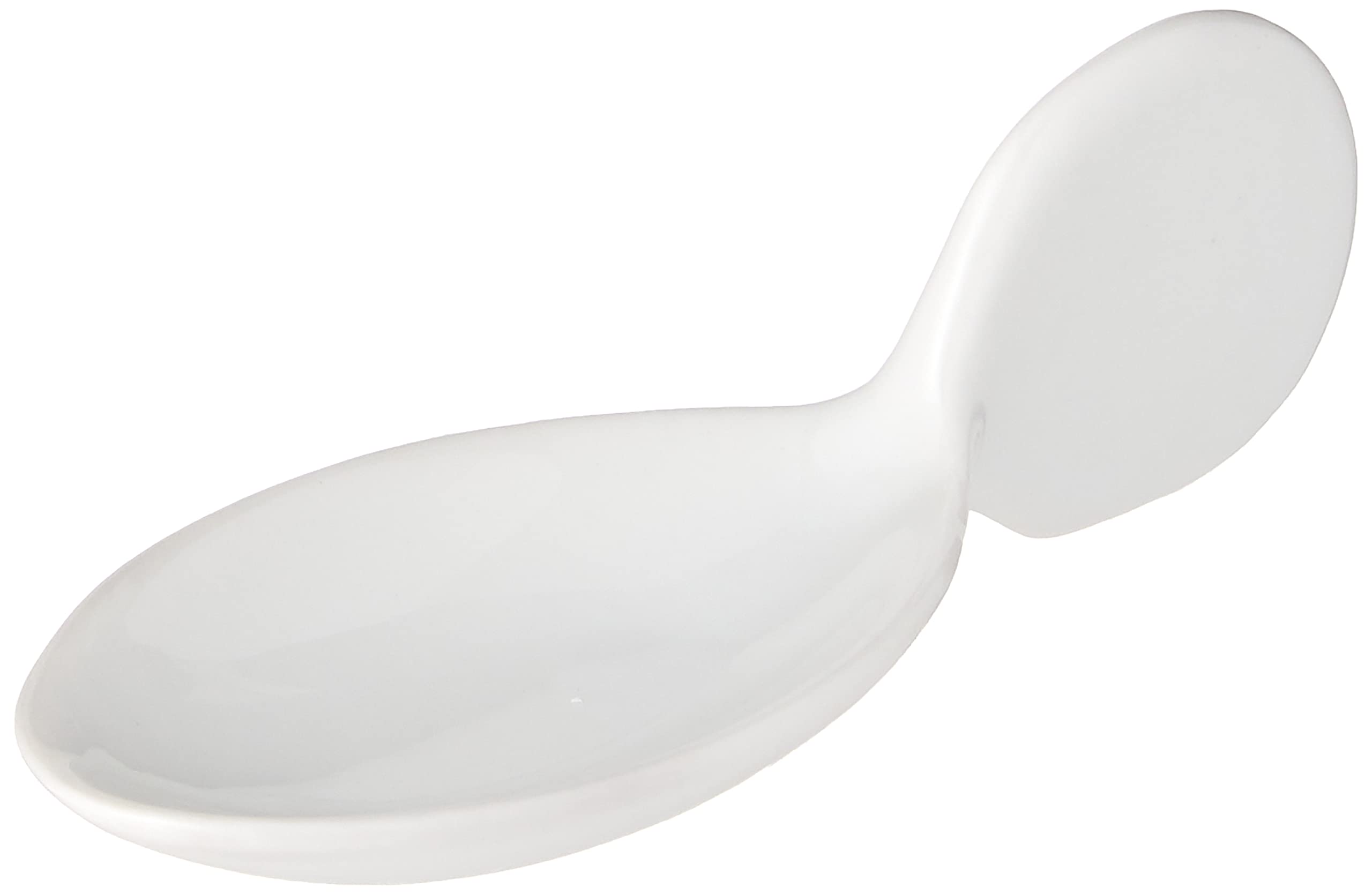 Restaurantware 4 Inch Porcelain Tasting Spoons 10 Fish Shape Porcelain Spoons - Microwave-Safe Oven-Safe White Porcelain White T
