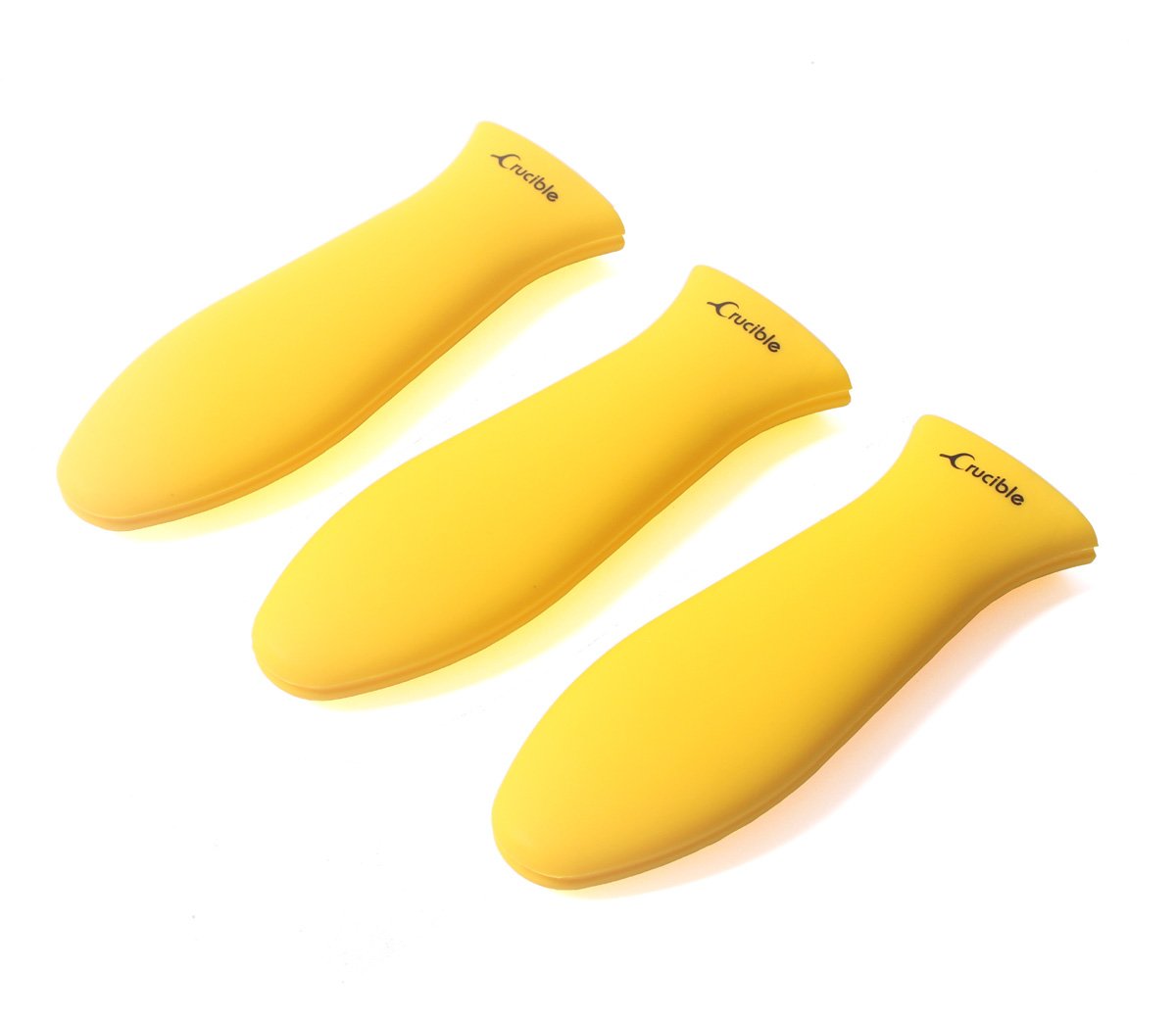 Crucible Cookware Silicone Hot Handle Holders (Large, Yellow)