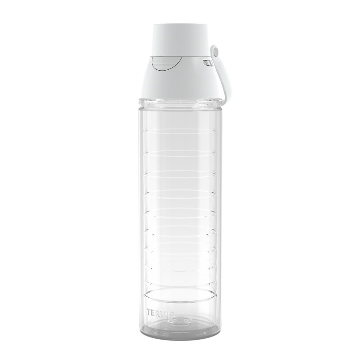 Tervis Clear & Colorful Insulated Tumbler, 24Oz Venture Lite Water Bottle, White Lid
